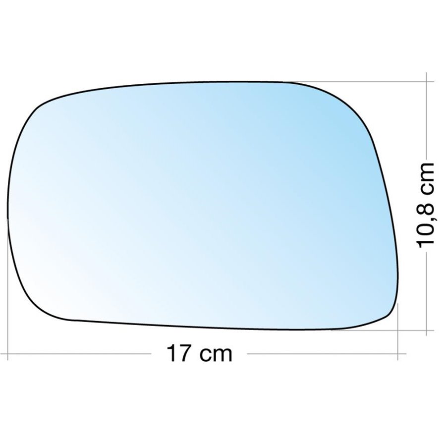 SPECCHIO C/PIASTRA SX CROM. ASF. TERM. OPEL AGILA 08