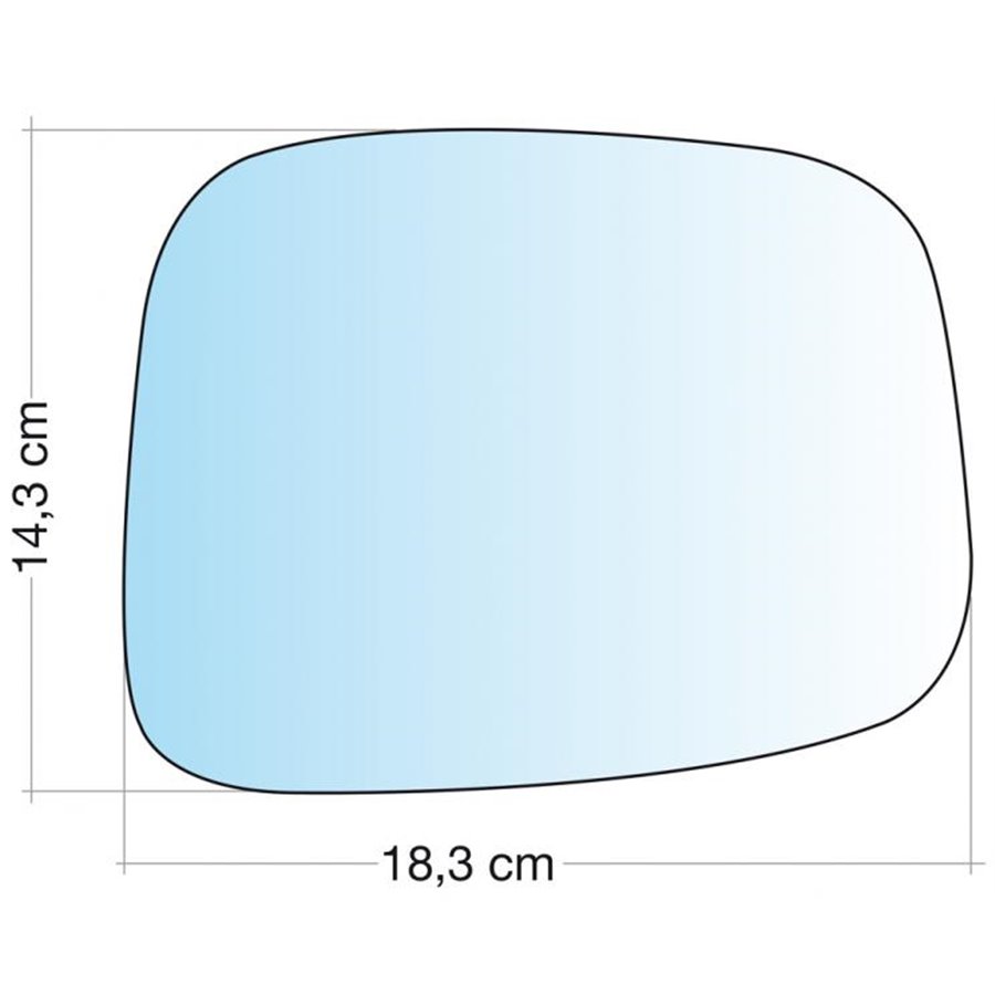 SPECCHIO C/PIASTRA DX CROM ASF OPEL FRONTERA B 98