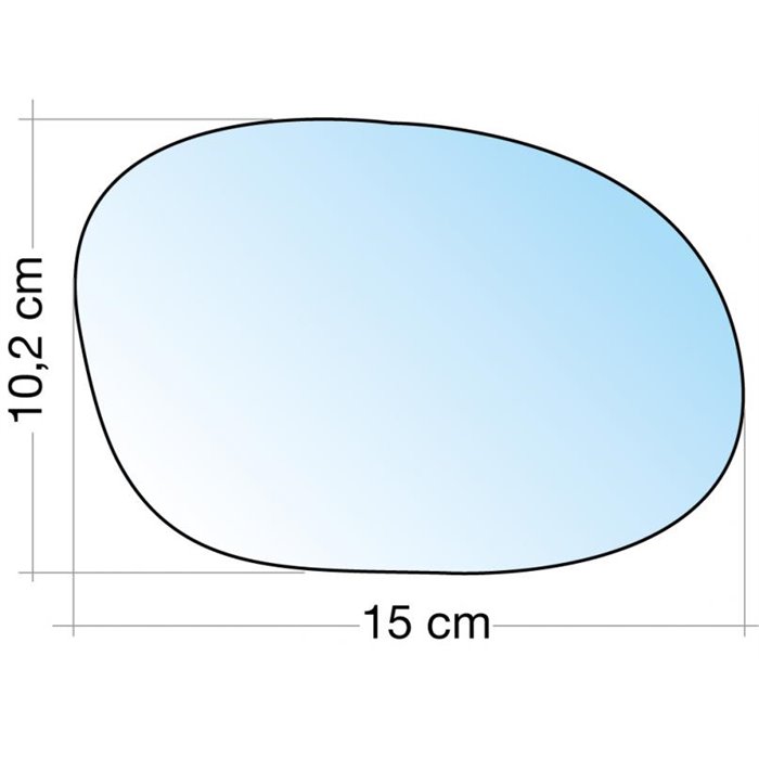 SPECCHIO C/PIASTRA DX CROM. ASF. CITROEN XSARA PICASSO-PEUGEOT 206