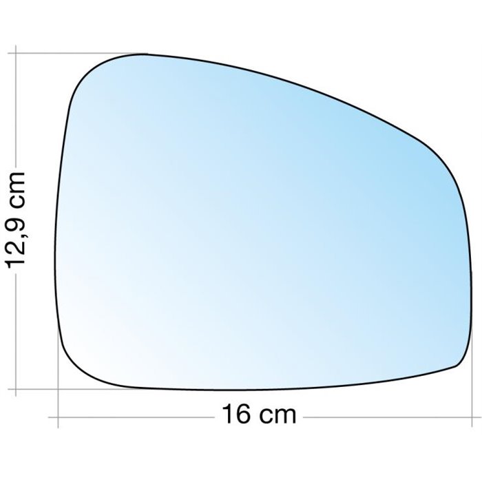 SPECCHIO C/PIASTRA DX CROM. ASF. TERM. RENAULT SCENIC 09