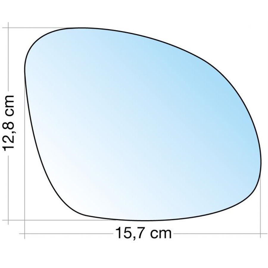 SPECCHIO C/PIASTRA DX CROM. CURVO VW TIGUAN 0711