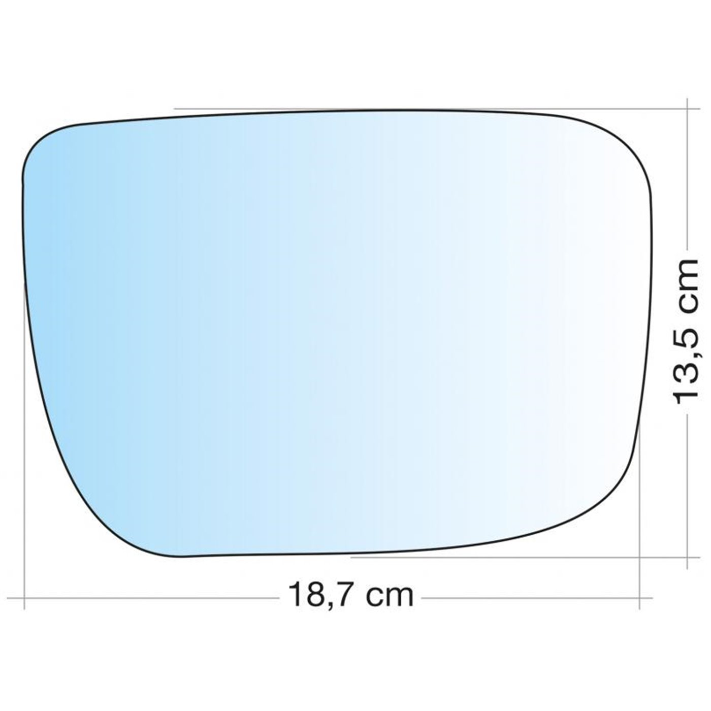 SPECCHIO C/PIASTRA DX CROM ASF VOLVO XC60  0817