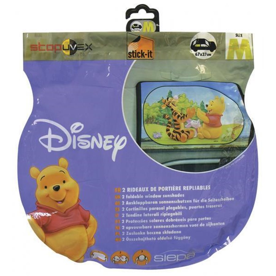 Tendine parasole laterali a trapezio Stopuvex Winnie the Pooh 67x37 cm