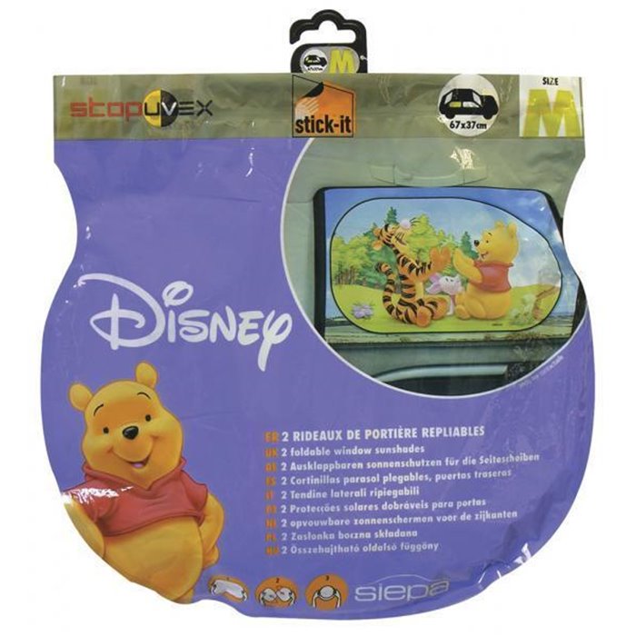 Tendine parasole laterali a trapezio Stopuvex Winnie the Pooh 67x37 cm