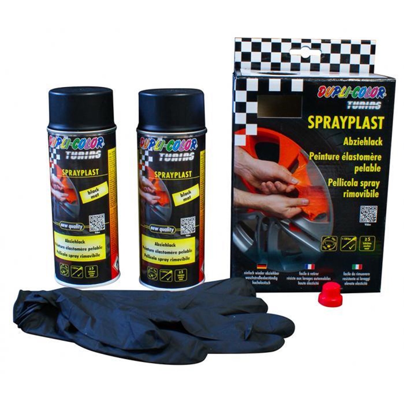 Vernice rimovibile SprayPlast nero opaco 2x400 mL