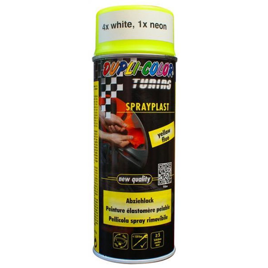 Vernice rimovibile SprayPlast giallo fluo opaco 400 mL