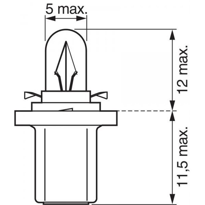 Lampadina Pure Light 12V 1,2W 