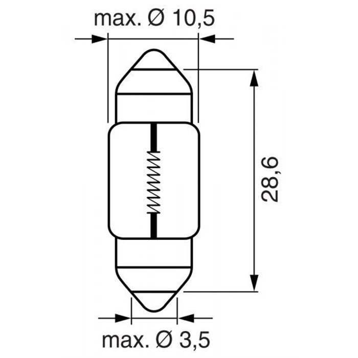 Lampadina Pure Light 12V 10W 