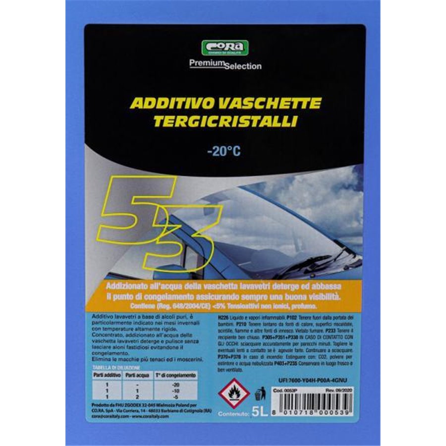 Additivo vaschette tergicristalli pluristagionale -20°C  5 L