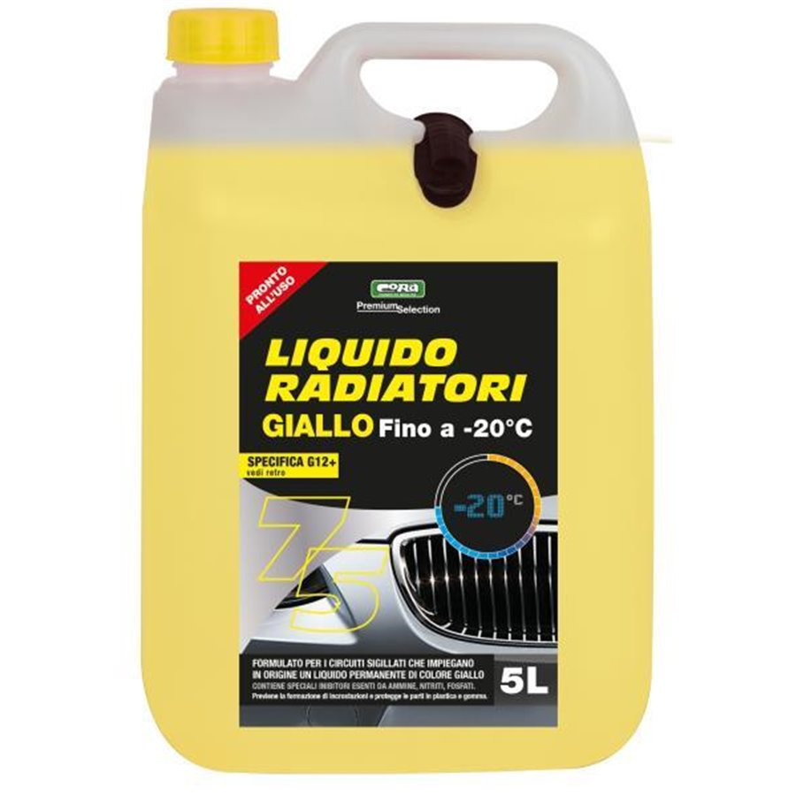 Liquido permanente radiatori e circuiti sigillati -20°C giallo 5 L