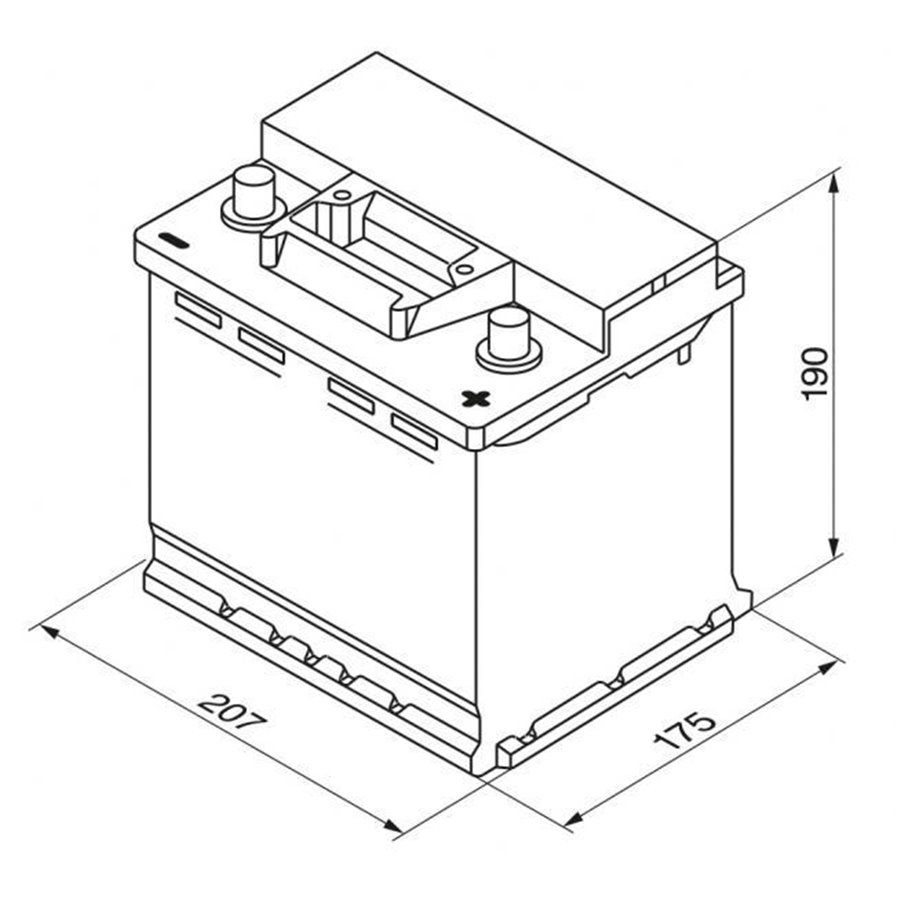 Batteria auto S3 45 Ah