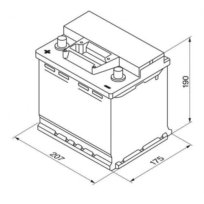 Batteria auto S3 45 Ah