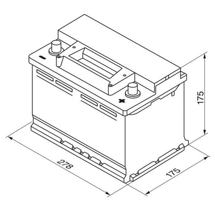 Batteria auto S3 70 Ah