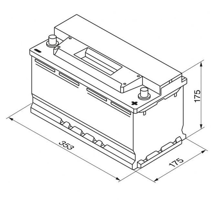 Batteria auto S3 88 Ah