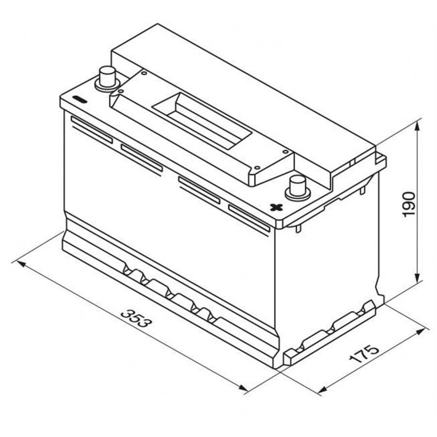 Batteria auto S3 90 Ah