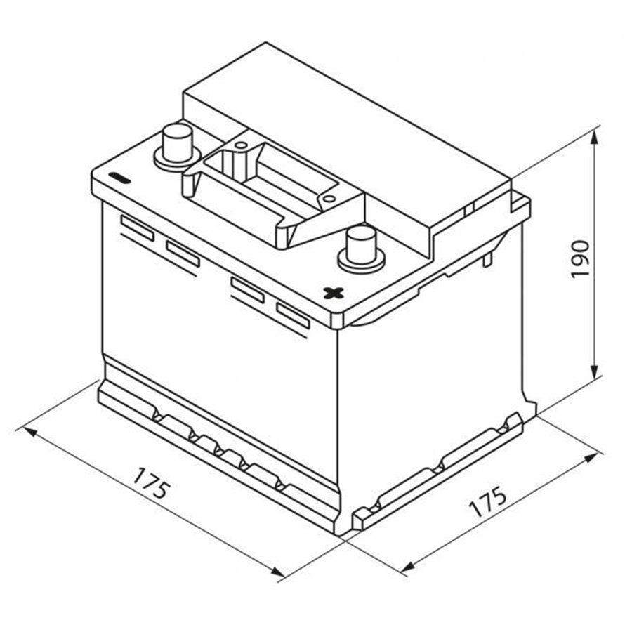 Batteria auto S4 44 Ah