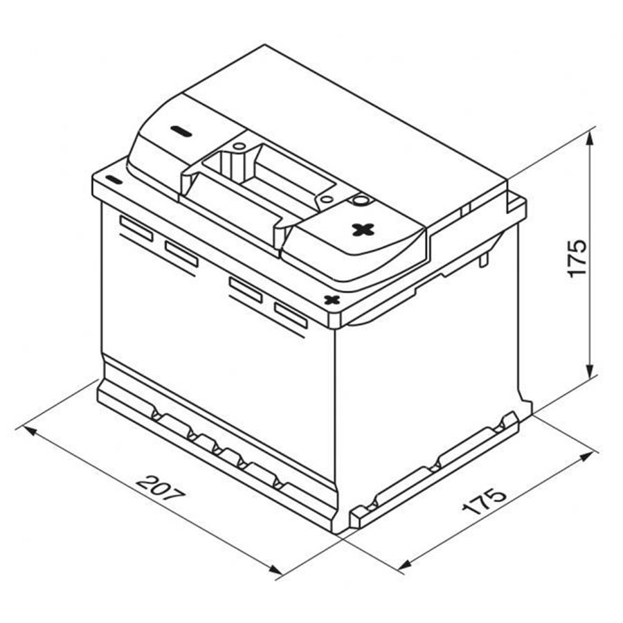 Batteria auto S4 44 Ah