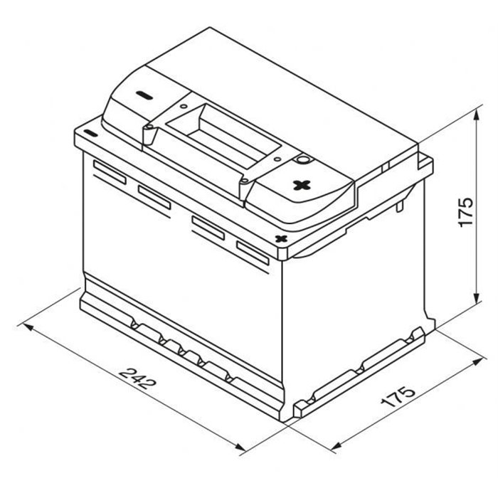 Batteria auto S4 60 Ah