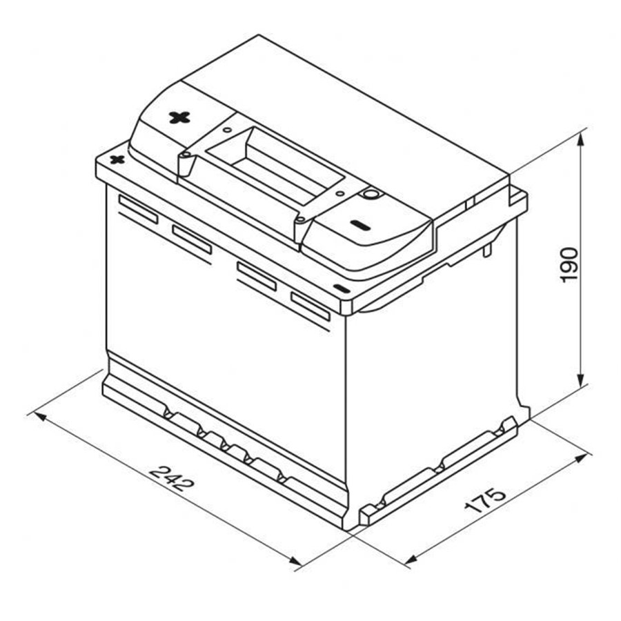 Batteria auto S4 60 Ah