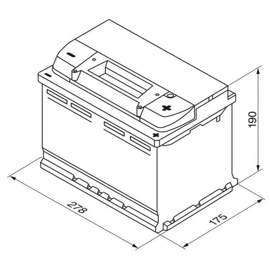 Batteria auto S4 74 Ah