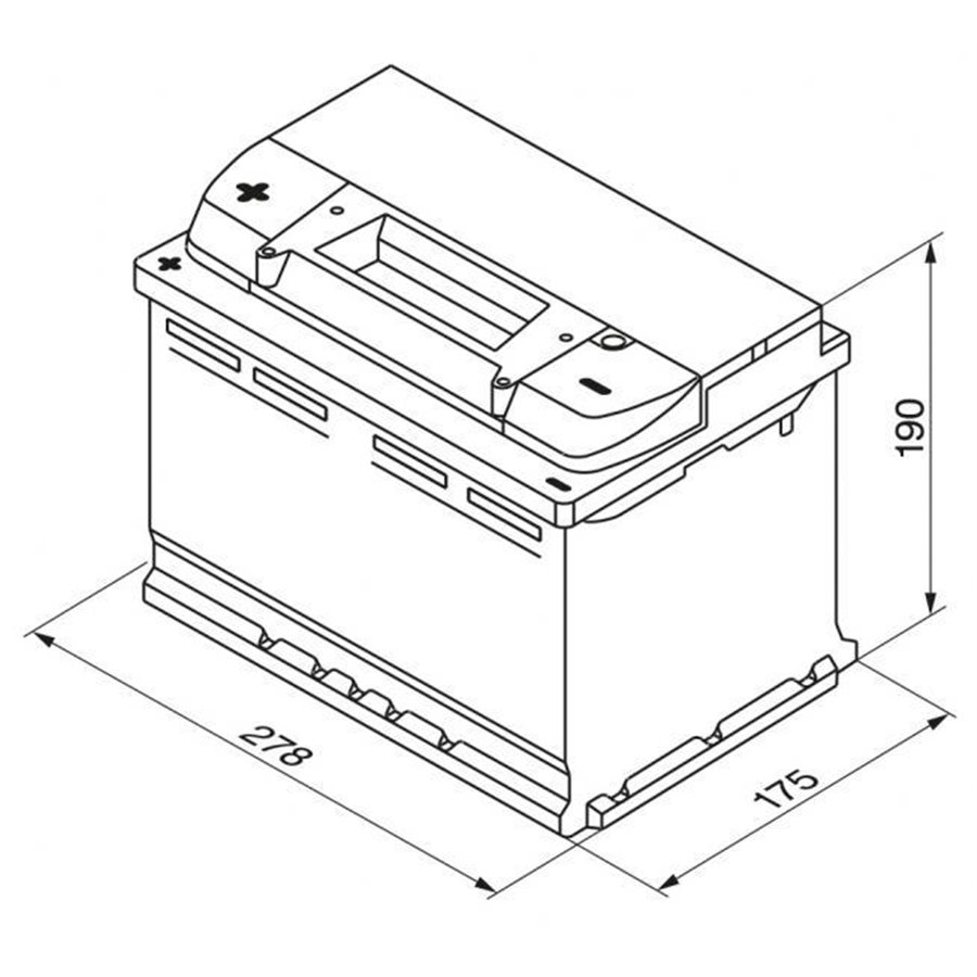 Batteria auto S4 74 Ah