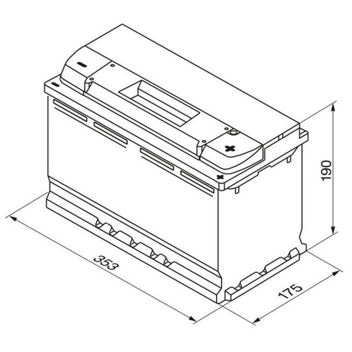 Batteria auto S4 95 Ah