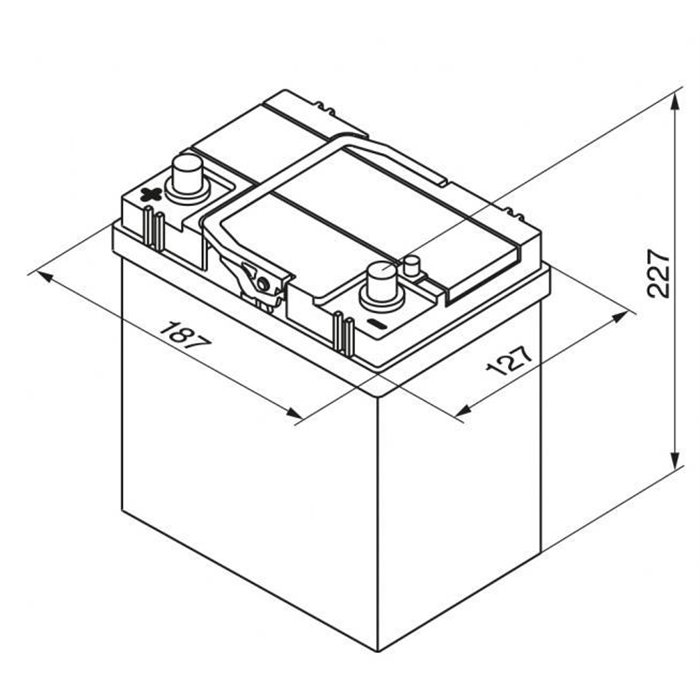 Batteria auto S4 40 Ah