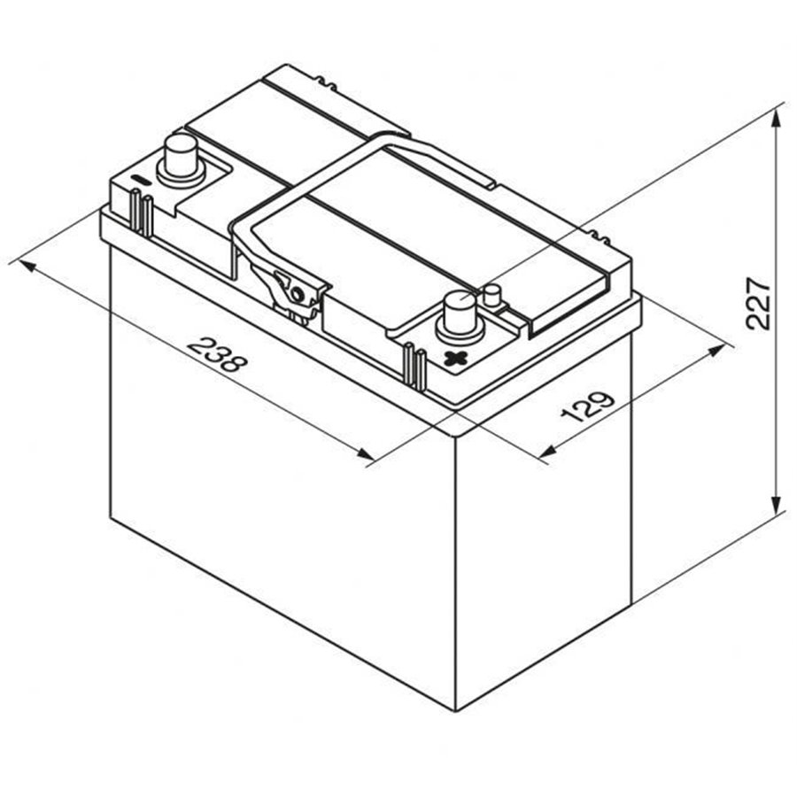 Batteria auto S4 45 Ah