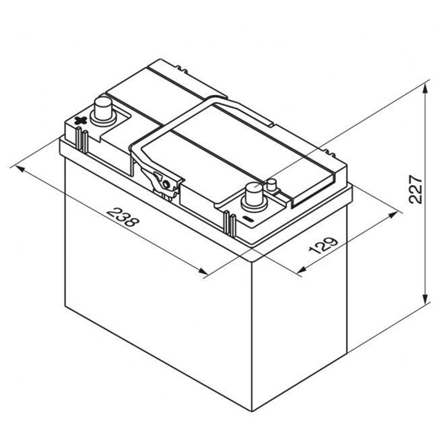 Batteria auto S4 45 Ah