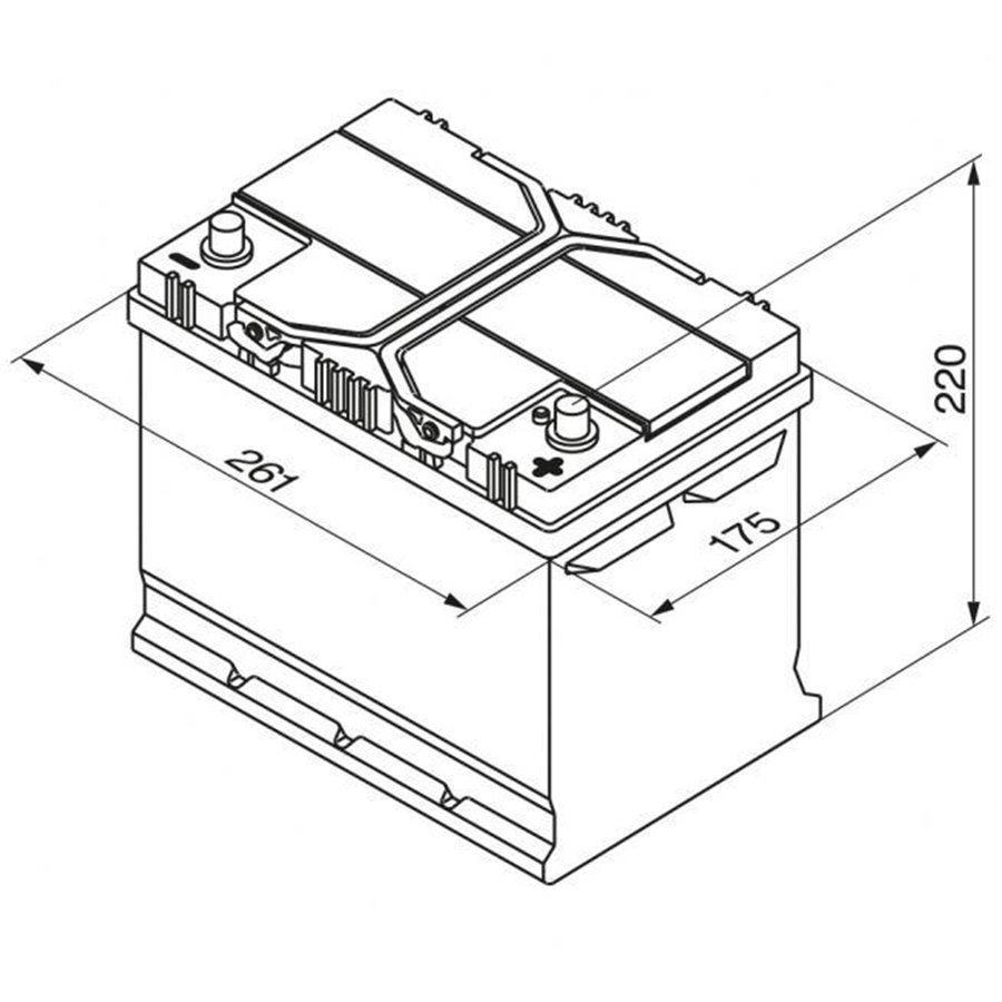 Batteria auto S4 70 Ah