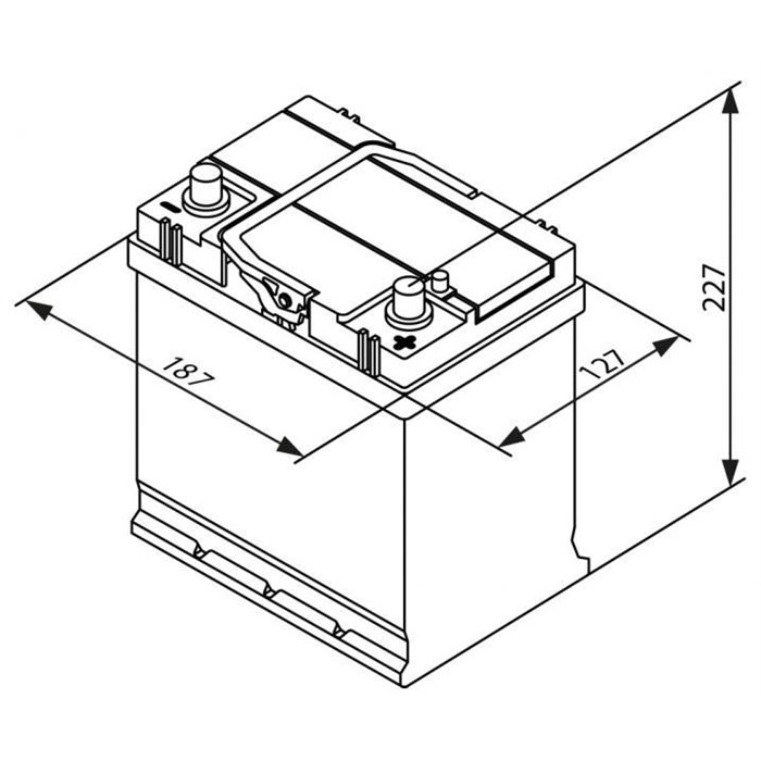 Batteria auto S4 40 Ah