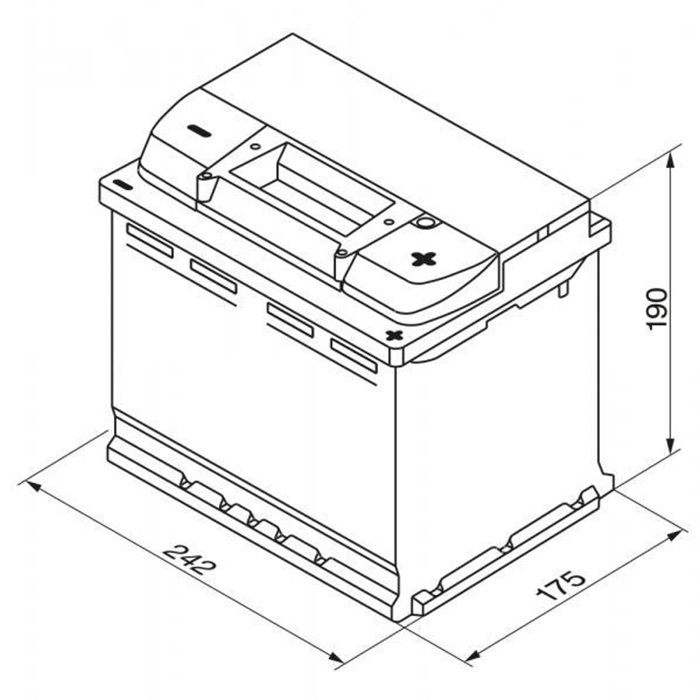 Batteria auto S4E EFB 60 Ah