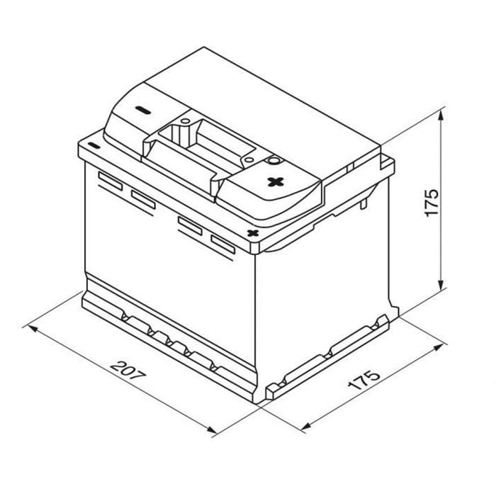 Batteria auto S5 52 Ah