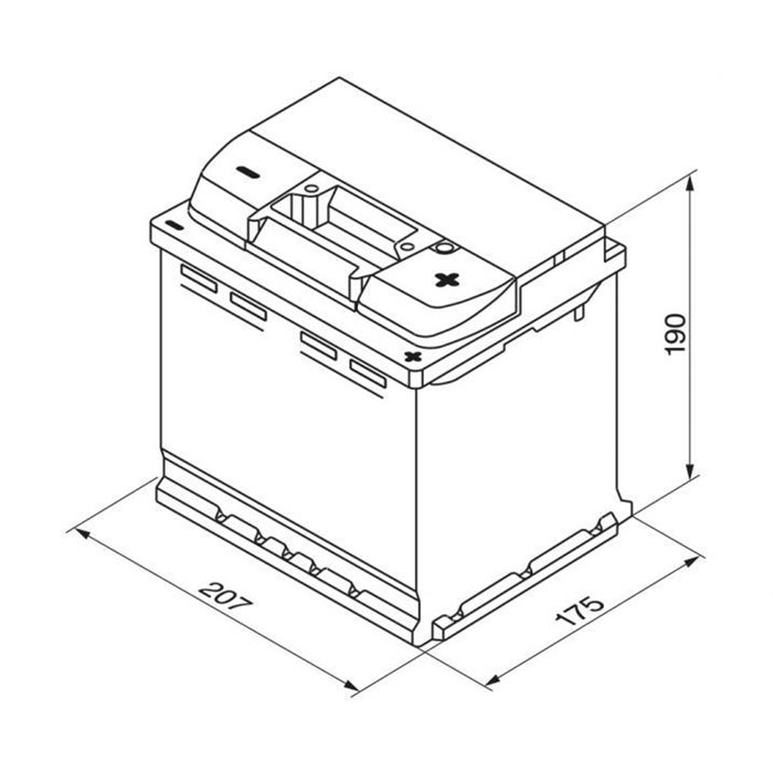 Batteria auto S5 54 Ah