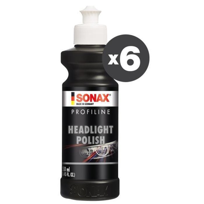 Conf. 6 pz Headlight Polish 250 mL