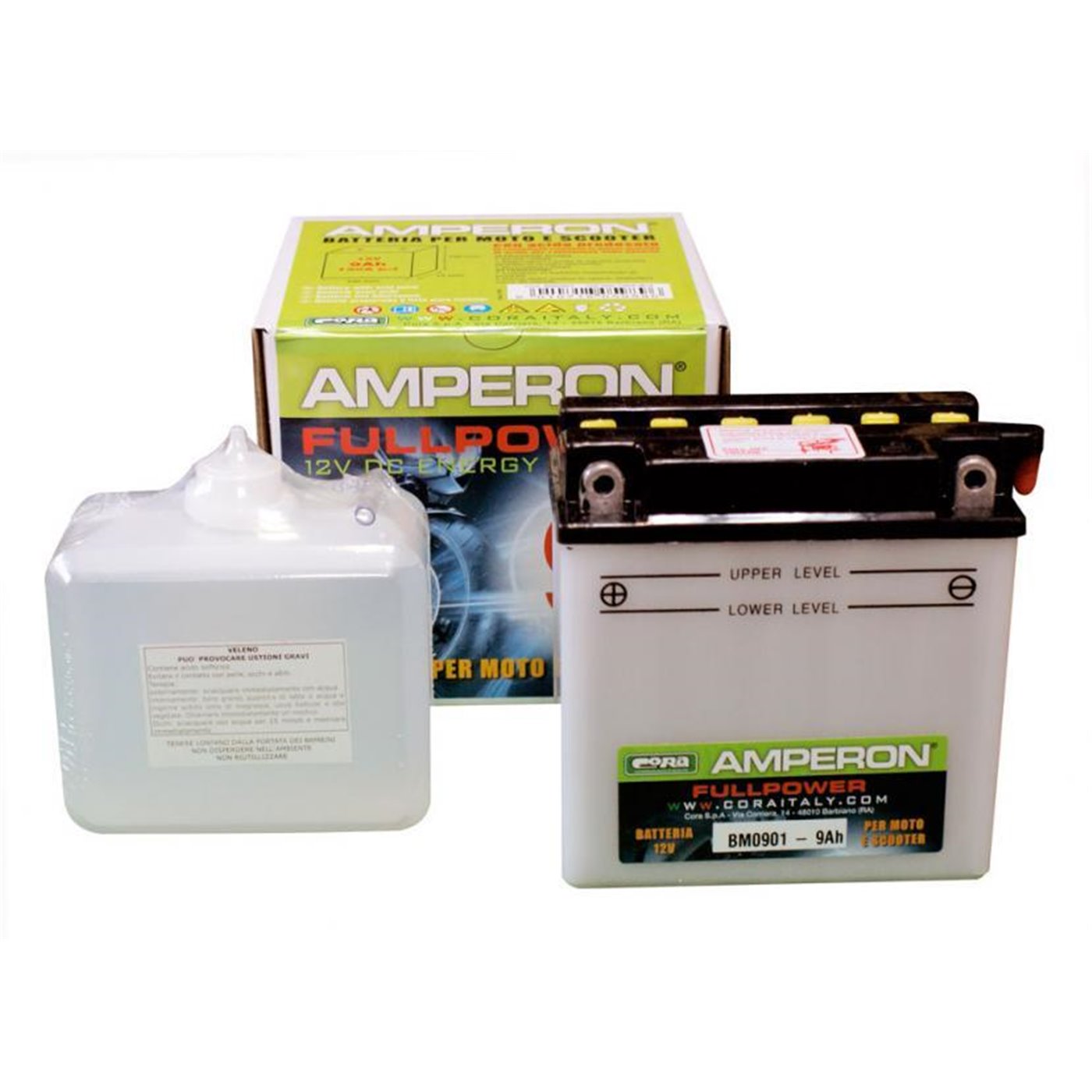 Batteria moto Amperon 12V 9Ah 130A