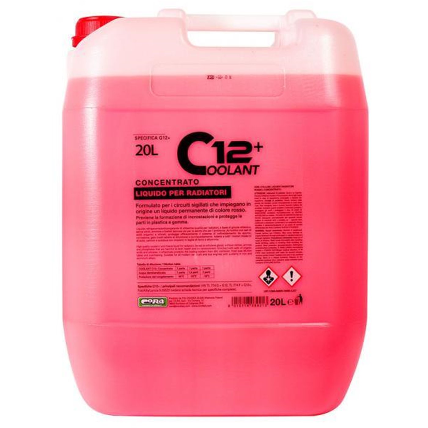 Coolant 12+ rosso concentrato 20 L