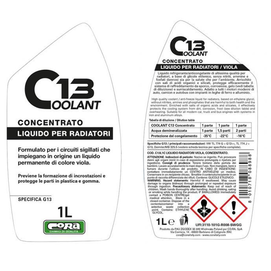 Coolant 13 viola concentrato 1 L