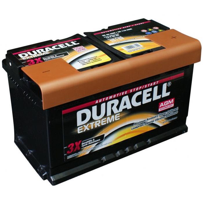 Batteria auto Extreme AGM 12V 80Ah 800A DX