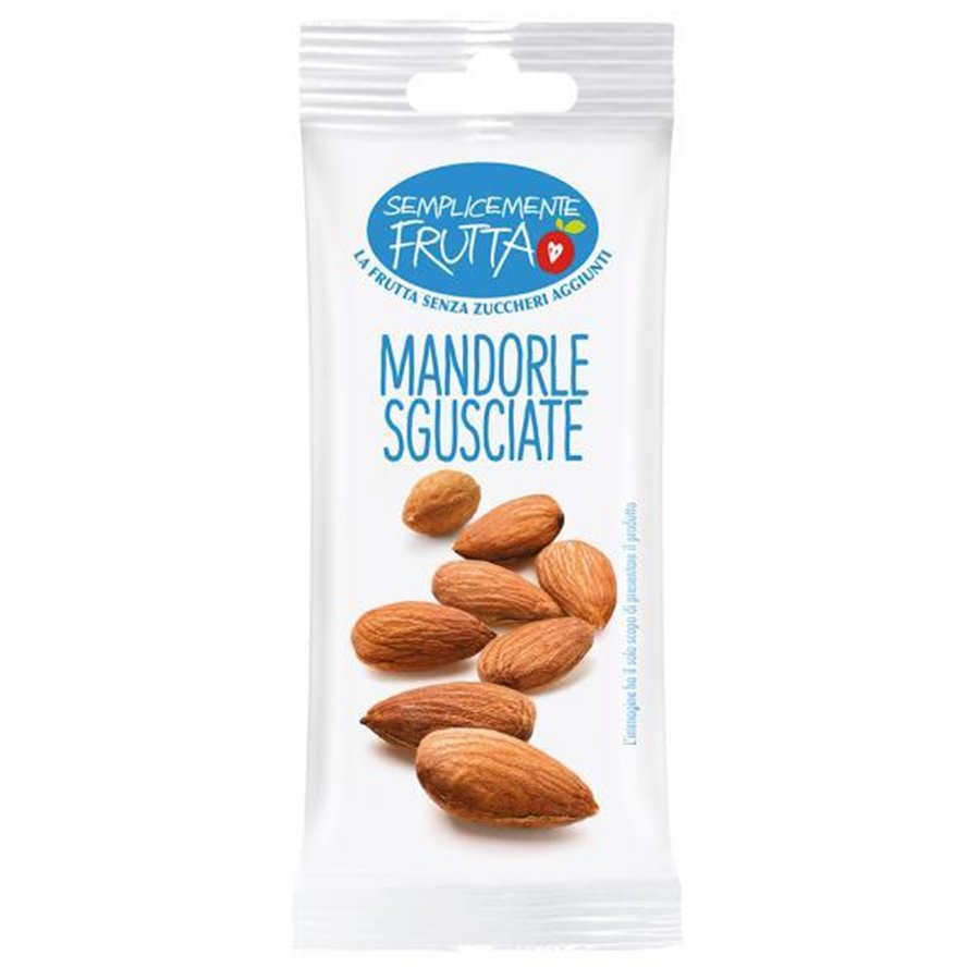 Conf. 12 buste Semplicemente Frutta mandorle sgusciate 30 g