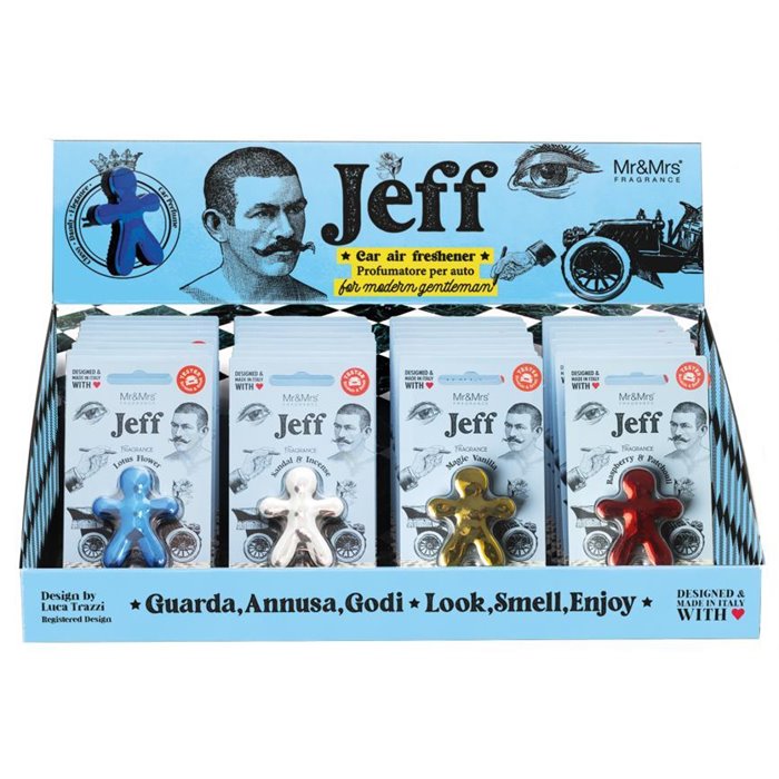 Espositore 32 pz deo Jeff cromati assortiti