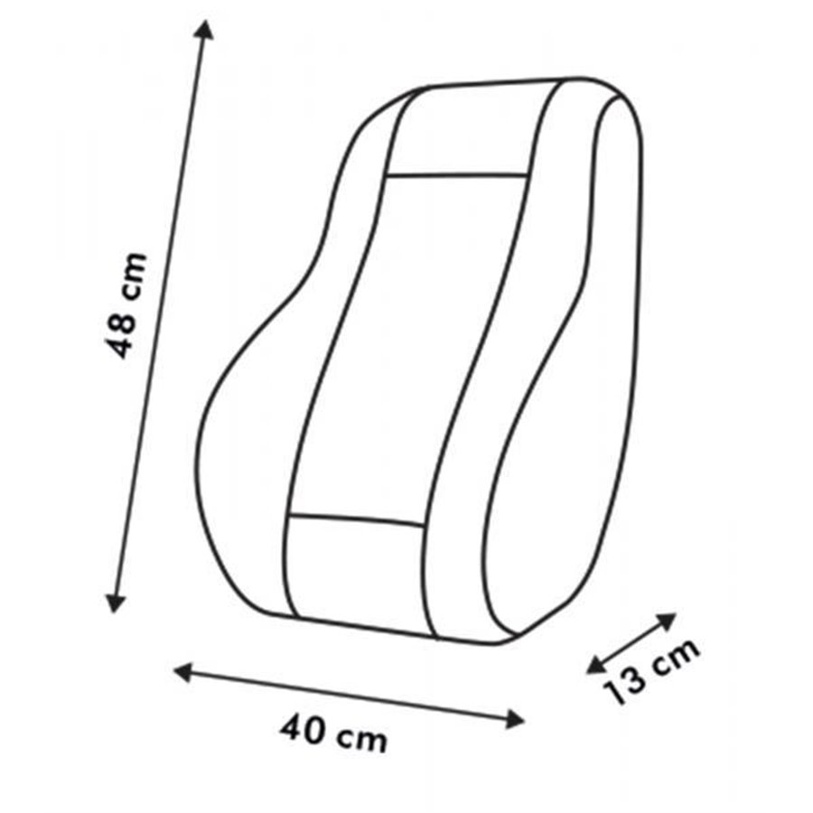 Supporto lombare Ergon nero/carbon