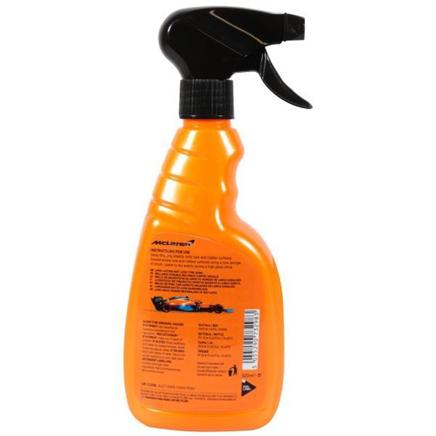 Conf. 6 pz Gloss Tyre Dressing lucidante pneumatici 500 mL