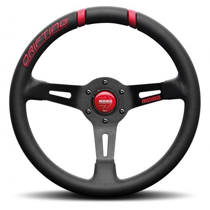 Volante Drifting nero/rosso 330 mm