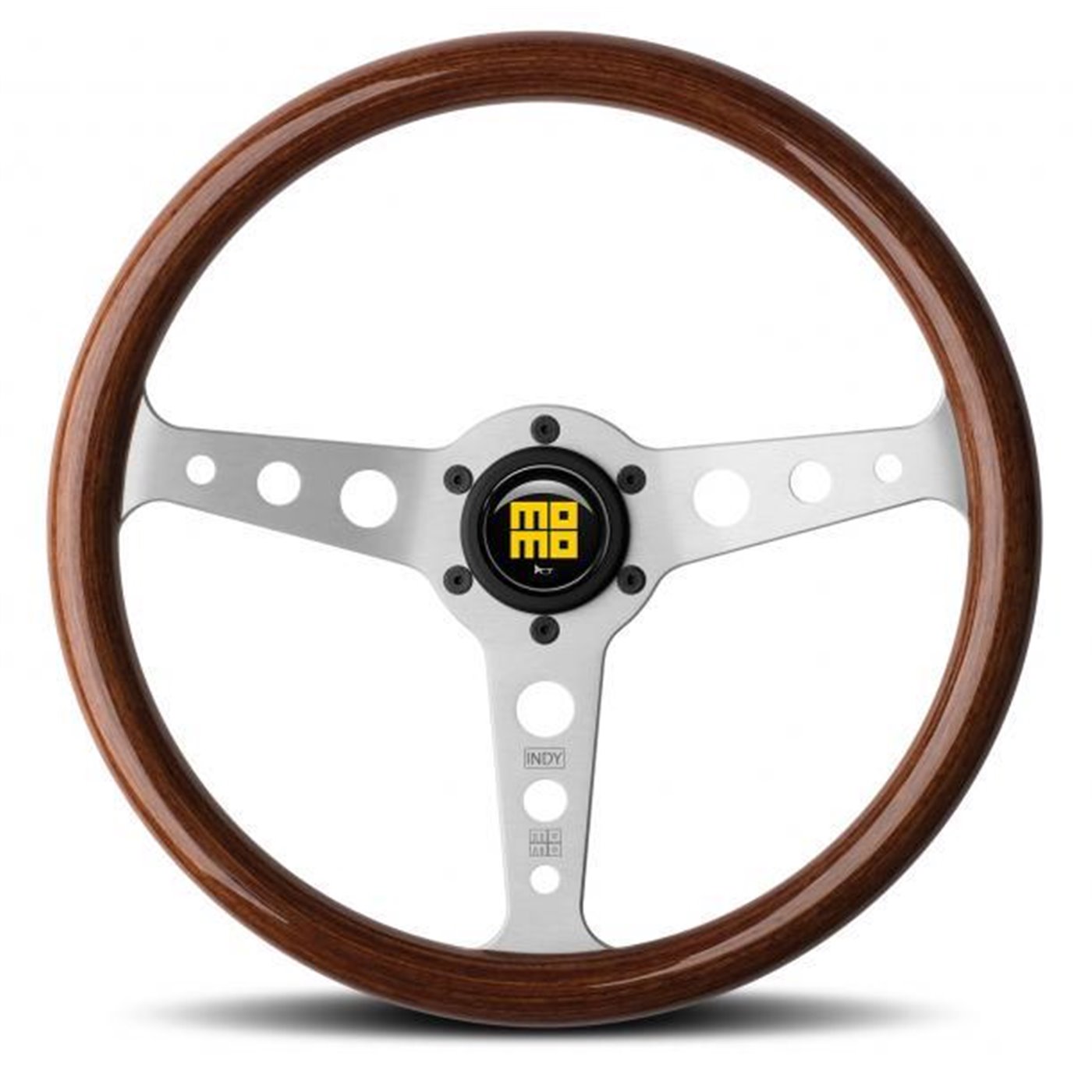 Volante Indy Heritage zebrano/argento 350 mm