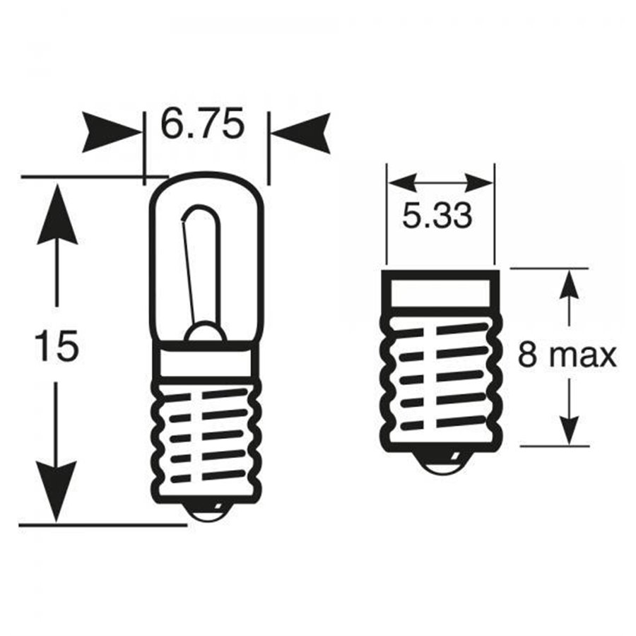 Lampadina 24V 1W