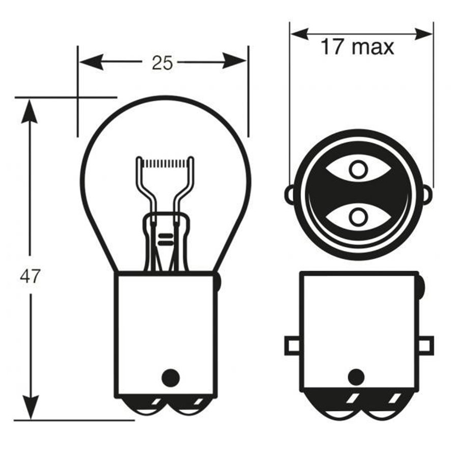 Lampadina Heavy Duty 24V 21W P21W