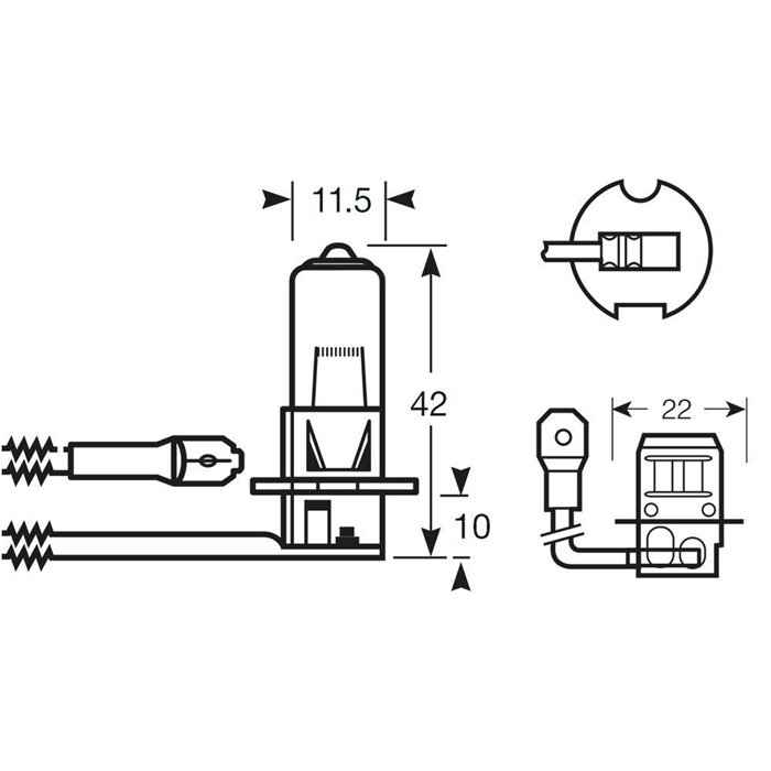 Lampadina 24V 50W