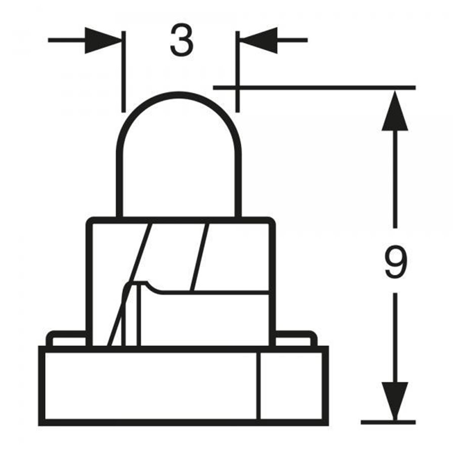 Lampadina 14V 1.2W (60mA) zoccolo marrone