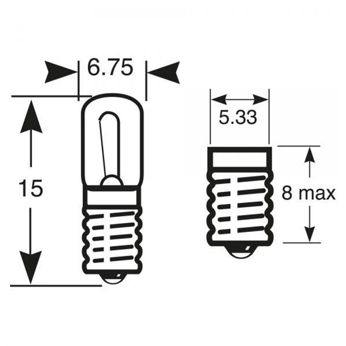 Lampadina 24V 1.2W